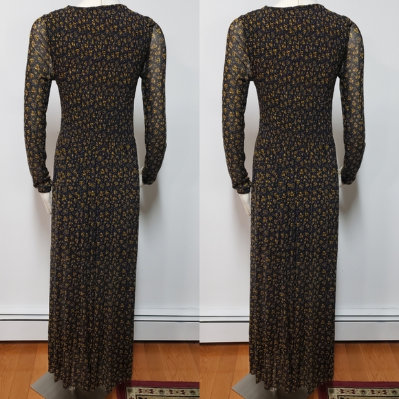 💯%FP Hello And Goodbye Mesh Midi Dress XL - Picture 6 of 10